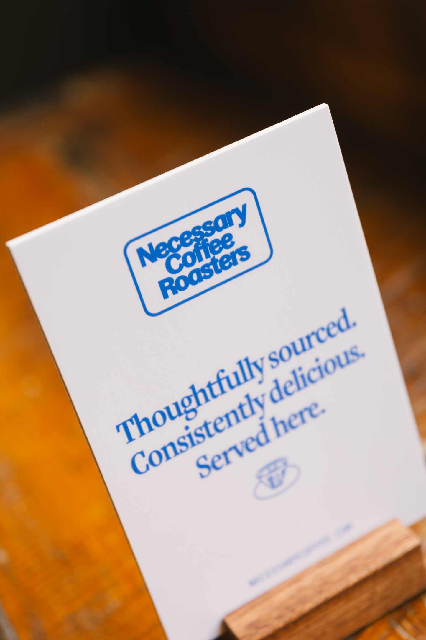 Serving Necessary Sign