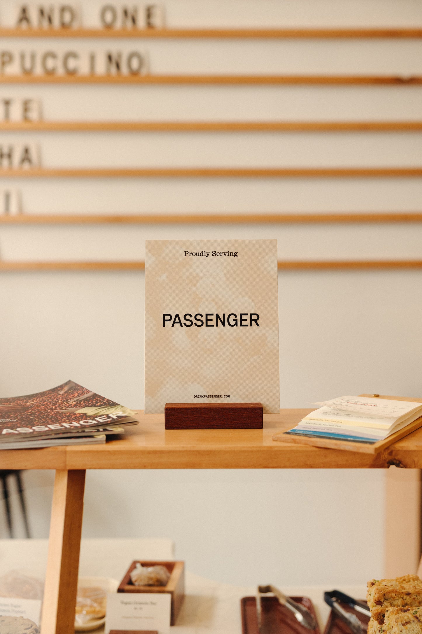 Passenger Proudly Serving Sign