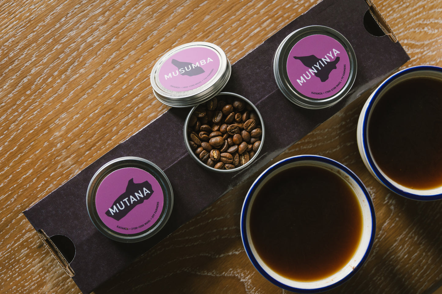 Many Hands, Beautiful Hills Burundi Twelve Coffee Tasting Set