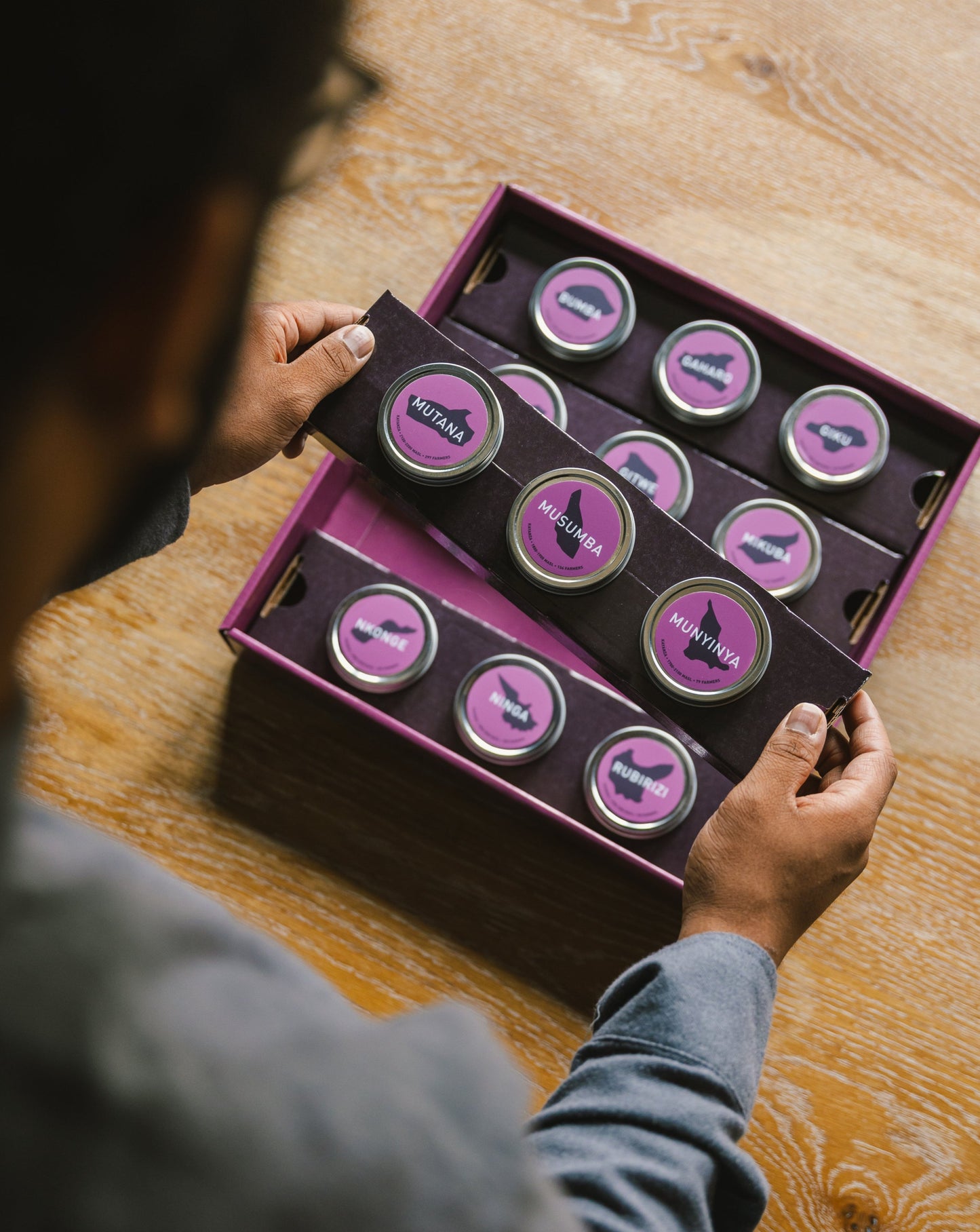 Many Hands, Beautiful Hills Burundi Twelve Coffee Tasting Set