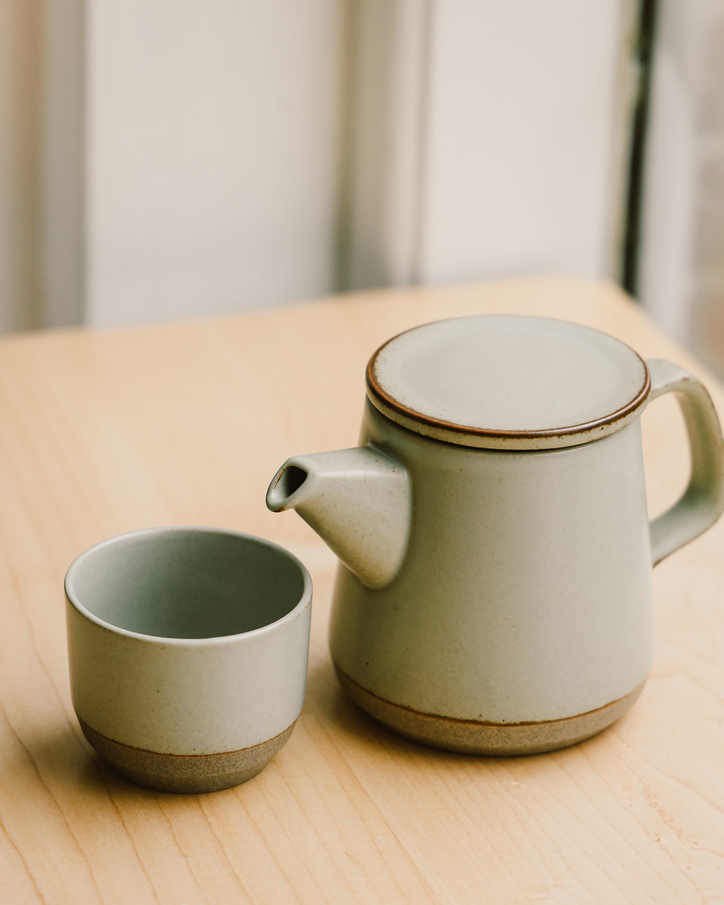 Ceramic Teapot and Cup