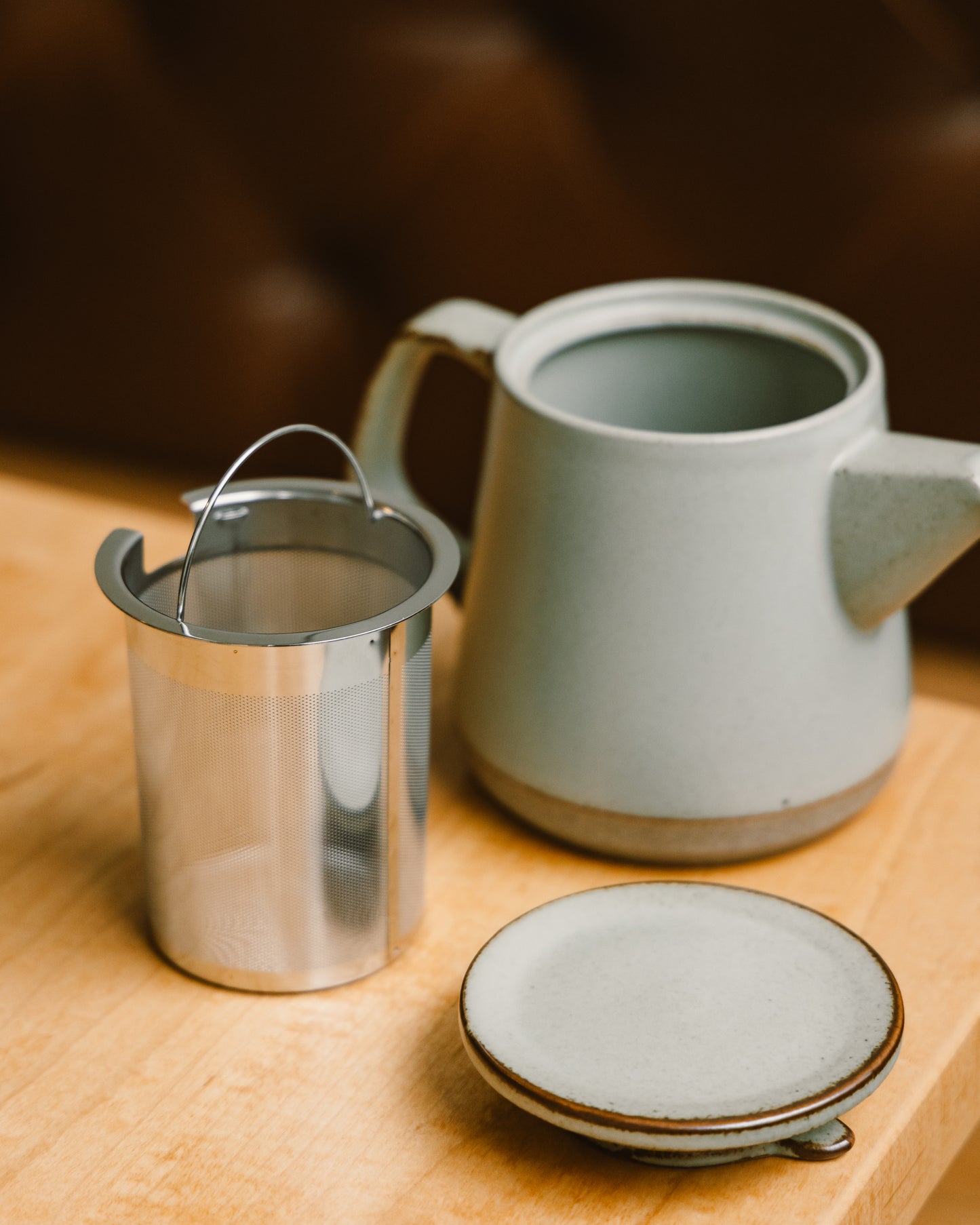 Ceramic Teapot and Cup